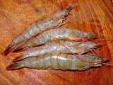 Gambas : Brochettes de gambas au jambon de Bayonne � la plancha