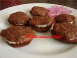 Whoopies chocolat ganache chocolat blanc