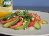 Carpaccio d'avocat et de tomate