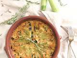 Clafoutis de courgettes et fleurs de courgettes