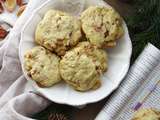 Cookies abricots, dulcey et noix de pécan