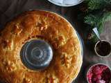 Galette des rois crème de marrons et framboises