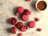 Macarons caramel-framboise