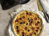 Quiche oignons chorizo