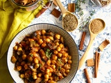 Ragout de pois chiche et d'aubergines au cumin