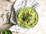 Risotto au pesto de roquette et basilic