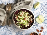 Salade de lentilles, betterave et pomme verte