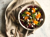 Salade de lentilles, oranges