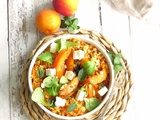 Salade de millet, carottes et abricots