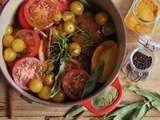 Tajine de tomate à la cannelle et au miel