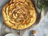 Tarte amandine rustique aux pommes