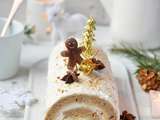 Bûche à l'orange façon pain d'épices #vegan #Noël