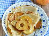 Crêpes aux pommes & caramel salé #vegan