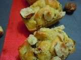 Petits cakes aux endives-roquefort-noisettes