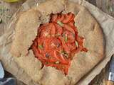 Tarte rustique aux tomates & amandes #vegan