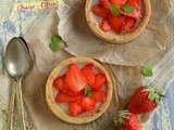 Tartelettes végétales {fraise & lemon curd}