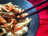 Wok de poulet aux champignons noirs & soja