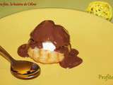 Profiterole { choux-glace vanille-sauce chocolat }