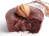 Coulant chocolat marron (vegan, sans sucre, sans gluten)