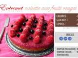 L’entremet noisette aux fruits rouges