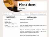 Pâte à choux ig bas - La Machine à Explorer