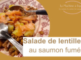 Salade tiède de lentilles au saumon fumé - La Machine à Explorer