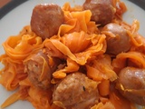 Tagliatelles de carottes au Chorizo frais - La Machine à Explorer