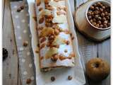 Gâteau roulé aux pommes caramélisées et noisettes