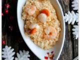 Risotto aux noix de Saint-Jacques et crevettes