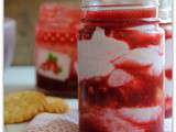 Verrines de fromage blanc au coulis de fruits rouges