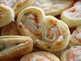 Palmiers au saumon fumé