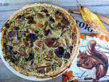 Quiche aux champignons sans lactose