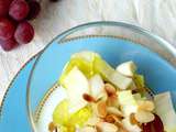 Salade d'endives et raisins frais, amandes croquantes