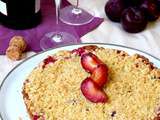 Tarte crumble aux prunes