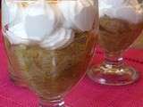 Verrine rhubarbe meringue...zéro lipides