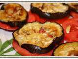 Couvre-chefs d'aubergines grillées