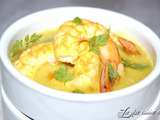 Crevettes au curry et lait de coco