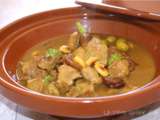 Tajine d'agneau aux abricots et aux amandes