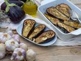 Aubergines marinées au thym