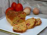 Cake au thon, tomate et moutarde