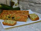 Cake aux courgettes, pesto, chèvre