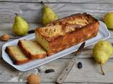 Cake aux poires, aux amandes et à la fève tonka