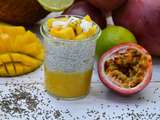 Chia pudding exotique (coco, mangue passion)