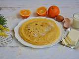 Crêpes aromatisées à l'orange