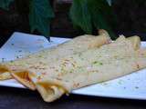 Crêpes exotiques au lait de coco et citron vert