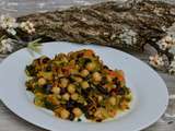 Curry vegan de pois chiches et haricots noir