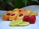 Financiers citron vert - framboises