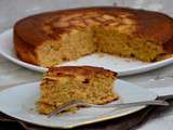 Gâteau au yaourt, pommes et sucre muscovado