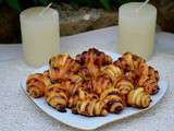 Mini croissants apéritif au confit d’oignons et parmesan