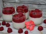 Panna cotta aux framboises